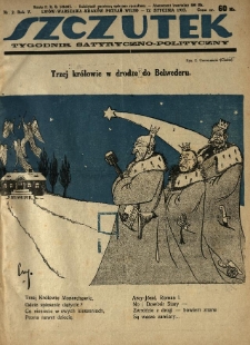 Szczutek : tygodnik satyryczno-polityczny. 1922.01.12 R.5 Nr2