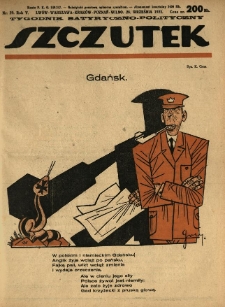 Szczutek : tygodnik satyryczno-polityczny. 1922.09.28 R.5 Nr39