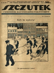 Szczutek : tygodnik satyryczno-polityczny. 1922.11.02 R.5 Nr44