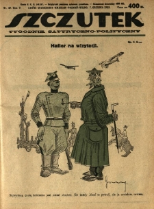 Szczutek : tygodnik satyryczno-polityczny. 1922.12.07 R.5 Nr49
