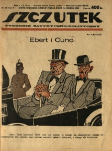 Szczutek : tygodnik satyryczno-polityczny. 1922.12.14 R.5 Nr50
