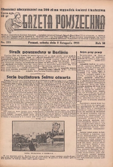 Gazeta Powszechna 1932.11.05 R.14 Nr255