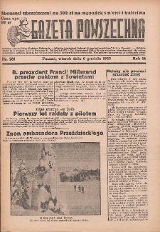 Gazeta Powszechna 1932.12.06 R.14 Nr281