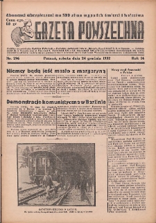 Gazeta Powszechna 1932.12.24 R.14 Nr296