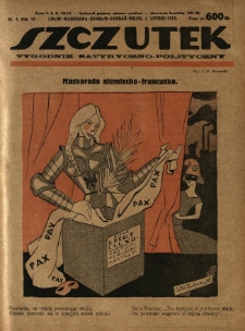 Szczutek : tygodnik satyryczno-polityczny. 1923.02.01 R.6 Nr5