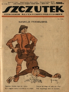 Szczutek : tygodnik satyryczno-polityczny. 1923.03.01 R.6 Nr9