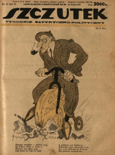 Szczutek : tygodnik satyryczno-polityczny. 1923.05.24 R.6 Nr21