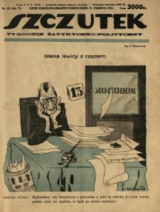 Szczutek : tygodnik satyryczno-polityczny. 1923.06.21 R.6 Nr25