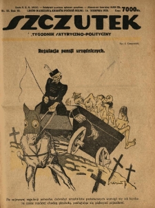 Szczutek : tygodnik satyryczno-polityczny. 1923.08.16 R.6 Nr33
