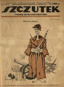 Szczutek : tygodnik satyryczno-polityczny. 1923.09.13 R.6 Nr37
