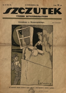 Szczutek : tygodnik satyryczno-polityczny. 1924.10.16 R.7 Nr42