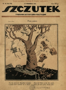 Szczutek : tygodnik satyryczno-polityczny. 1925.09.17 R.8 Nr38
