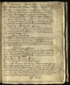 In Arithmeticam Joannis de Muris. Praefatio. Anno 1609 M. Albertus Rokitnensis Senior Con. Jagello. Com. hyemi. Rectoratu M. D. dami Falencki Decan. Mathiae [...] Collegae maioris