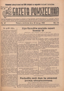 Gazeta Powszechna 1933.02.26 R.15 Nr47
