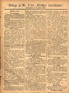 Beilage zu Nr.2 des „Wirsitzer Kreisblattes” 1907.01.05
