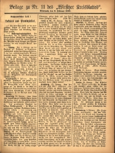 Beilage zu Nr.11 des „Wirsitzer Kreisblattes” 1907.02.06