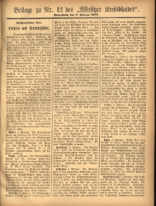 Beilage zu Nr.12 des „Wirsitzer Kreisblattes” 1907.02.09