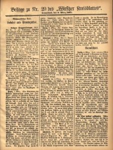 Beilage zu Nr.20 des „Wirsitzer Kreisblattes” 1907.03.09