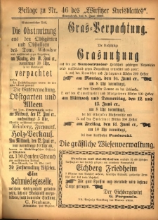 Beilage zu Nr.46 des „Wirsitzer Kreisblattes” 1907.06.08