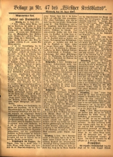 Beilage zu Nr.47 des „Wirsitzer Kreisblattes” 1907.06.12