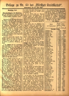 Beilage zu Nr.60 des „Wirsitzer Kreisblattes” 1905.07.27
