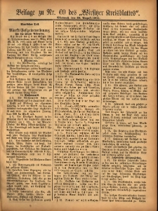Beilage zu Nr.69 des „Wirsitzer Kreisblattes” 1907.08.28