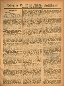 Beilage zu Nr.92 des „Wirsitzer Kreisblattes” 1907.11.16