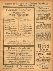Beilage zu Nr.102 des „Wirsitzer Kreisblattes” 1907.12.21