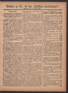 Beilage zu Nr.21 des „Wirsitzer Kreisblattes” 1908.03.11