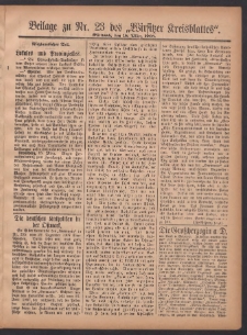 Beilage zu Nr.23 des „Wirsitzer Kreisblattes” 1908.03.18
