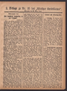 2. Beilage zu Nr. des „Wirsitzer Kreisblattes” 1908.03.25