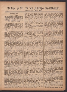 Beilage zu Nr.27 des „Wirsitzer Kreisblattes” 1908.04.01