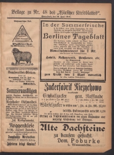 Beilage zu Nr.48 des „Wirsitzer Kreisblattes” 1908.06.13