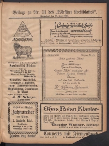 Beilage zu Nr.51 des „Wirsitzer Kreisblattes” 1908.06.27