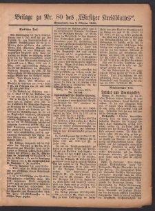 Beilage zu Nr.80 des „Wirsitzer Kreisblattes” 1908.10.03