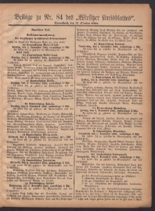 Beilage zu Nr.84 des „Wirsitzer Kreisblattes” 1908.10.17