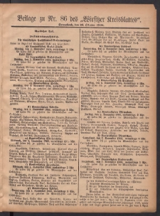 Beilage zu Nr.86 des „Wirsitzer Kreisblattes” 1908.10.24