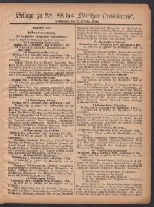 Beilage zu Nr.88 des „Wirsitzer Kreisblattes” 1908.10.31