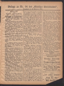 Beilage zu Nr.94 des „Wirsitzer Kreisblattes” 1908.11.21