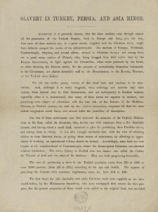 [Odezwa] Slavery in Turkey, Persia, and Asia Minor