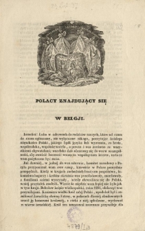 Polacy znajdujący się w Belgji [Inc.:] Izraelici! Lubo w odezwach do rodaków naszych, które od czasu do czasu ogłaszamy, nie wyłączamy nikogo [...]