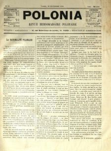 Polonia : revue hebdomadaire polonaise. 1914.12.19 Nr34