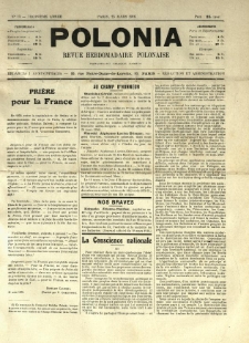 Polonia : revue hebdomadaire polonaise. 1916.03.25 Nr13