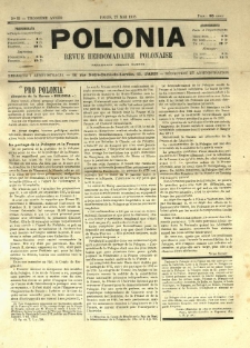 Polonia : revue hebdomadaire polonaise. 1916.05.27 Nr22