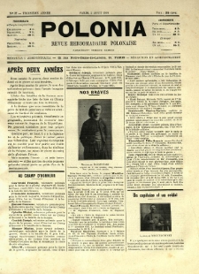 Polonia : revue hebdomadaire polonaise. 1916.08.05 Nr32