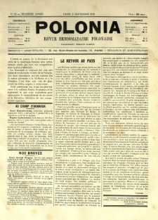 Polonia : revue hebdomadaire polonaise. 1916.09.02 Nr36
