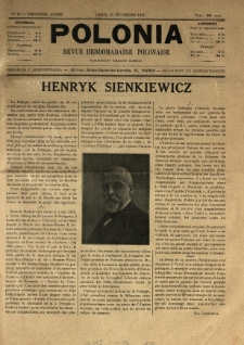 Polonia : revue hebdomadaire polonaise. 1916.11.25 Nr48