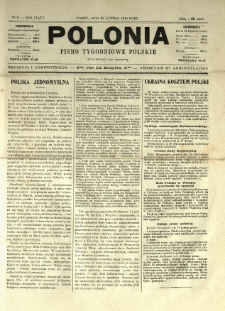 Polonia : pismo tygodniowe polskie. 1918.02.23 Nr8