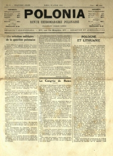 Polonia : pismo tygodniowe polskie. 1918.04.13 Nr15