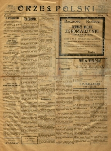 Orzeł Polski organ urzędowy I Kompanii Wolnych Polskich Strzelc&oacute;w Kazimierza Pułaskiego. 1896.09.17 R.3 Nr40